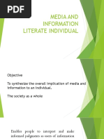 Media and Information Literate Individual