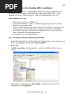 Exercise Creating A File Geodatabase