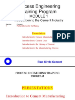 Mod 1-Introduction To The Cement Industry