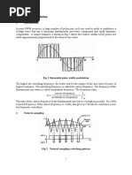 Pulse Width Modulation: Carrier Frequency Modulation Frequency