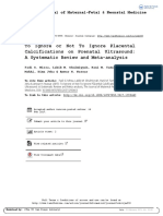 To Ignore or Not To Ignore Placental Calcifications On Prenatal Ultrasound: A Systematic Review and Meta-Analysis