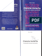 Ciencia Incierta Mario Heler