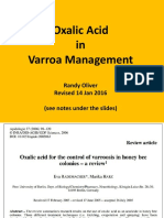 Oxalic Acid in Varroa Management: Randy Oliver Revised 14 Jan 2016 (See Notes Under The Slides)