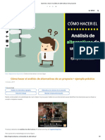Aprende A Hacer El Análisis de Alternativas de Tu Proyecto