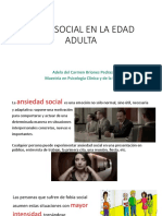 Fobia Social en La Edad Adulta