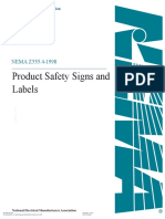 Product Safety Signs and Labels: NEMA Z535.4-1998