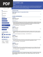 Marine CV Captain Template