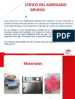 Peso Específico de Agregado Grueso y Fino