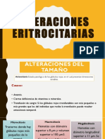 Alteraciones Eritrocitarias