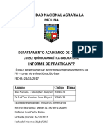 Informe 7laboratorio Qumica Analitica