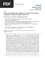 Materials: Improved Strength and Toughness of Carbon Woven Fabric Composites With Functionalized Mwcnts