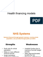 Health Financing Models