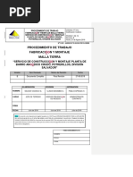 Procedimiento Fabricación y Montaje Malla Tierra