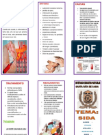 Triptico El Sida