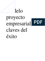 Modelo Proyecto Empresarial