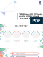 Pembelajaran Terpadu Model Keterpaduan (Integrated Model)