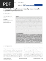 Evaporation of Sugar Juice