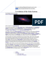 Formation and Evolution of The Solar System