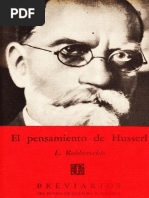 El Pensamiento de Husserl PDF