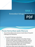 Bab 1 Komunikasi Sebagai Proses Dasar Kehidupan