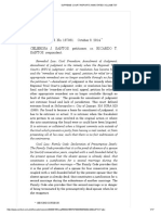 G.R. No. 187061. October 8, 2014. Celerina J. Santos, Petitioner, vs. Ricardo T. SANTOS, Respondent