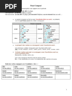 Fiche de Travail Passé Composé