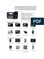 Solution X100-C Mesin Absensi Sidik