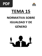 Tema 15. Normativa Sobre Igualdad de Genero