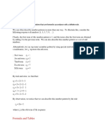 Number Patterns: Formula and Tables