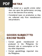 Excise Tax