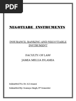 Negotiabe Instruments