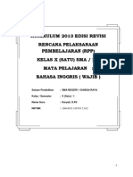 RPP Bahasa Inggris Semester 1 Kelas X Self Intro