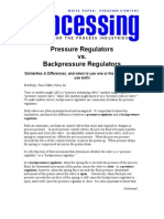 Pressure Regulators vs. Backpressure Regulators