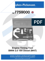 Engine Timing Tool BMW 2.0 16V Diesel (M47)