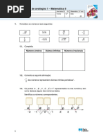 Matemática 8ano Teste Out2018