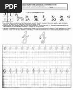 Guías J y G 1° Básico Lectoescritura