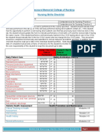 Nursing Skills Checklist