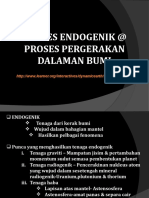 Proses Endogenik at Proses Pergerakan Dalaman Bumi