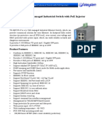 Ts-Imf2F4-P: L2 Managed Industrial Switch With Poe Injector: Product Description