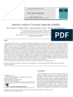 Sensitivity Analysis of Vertically Loaded Pile Reliability PDF