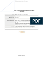 PMU Performance in The Estimation of Dynamic Line Rating - A Case Study