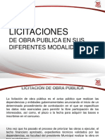 Tema II Licitaciones de Obra Publica en Sus Diferntes Modalidades