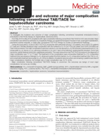 ZULVA The Incidence and Outcome of Major Complication TAE TACE