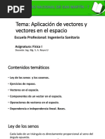 5 Aplicación de Vectores y Vectores en El Espacio