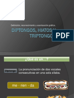 Hiato, Diptongo y Triptongo