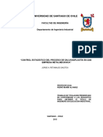 Control Estadístico Del Proceso de Galvanoplastía en Una Empresa Metalmecánica