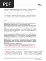 Nutritional and Developmental Status Among 6-To 8-Month-Old Children in Southwestern Uganda: A Cross-Sectional Study