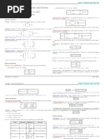 Refresher Algebra Calculus