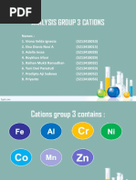 Analysis Group 3 Cations