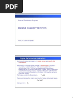 Engine Characteristics: Internal Combustion Engines